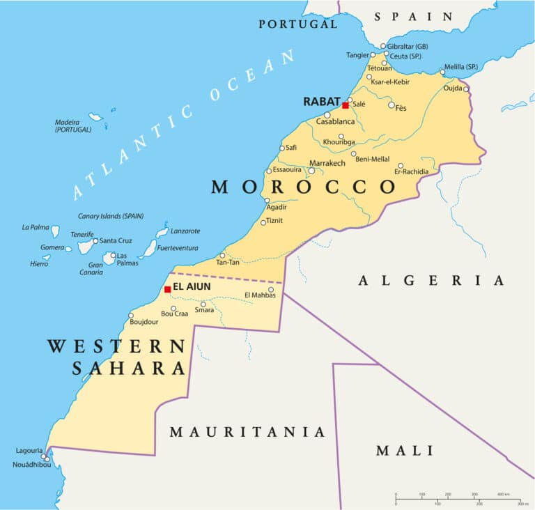 מפת מרוקו